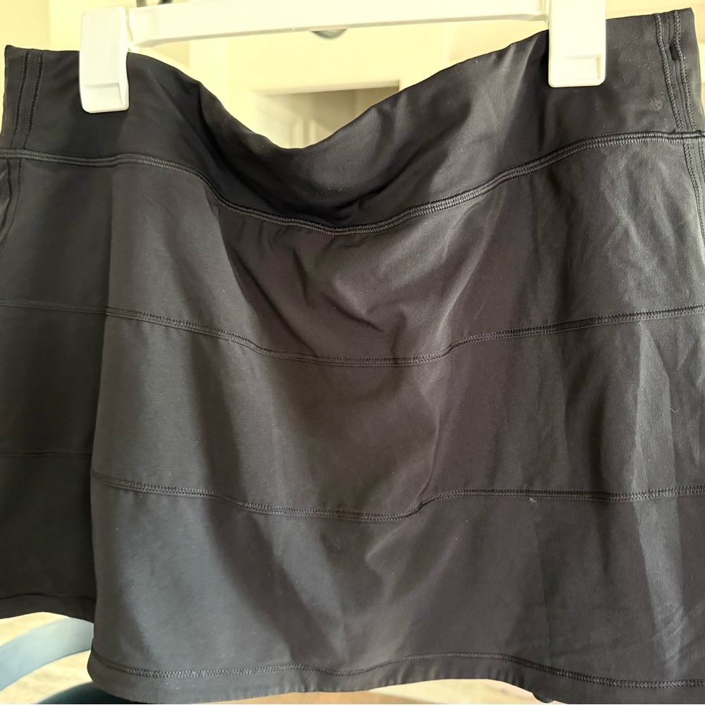 Lululemon Pace Rival Mid-Rise Black Skirt Size 14